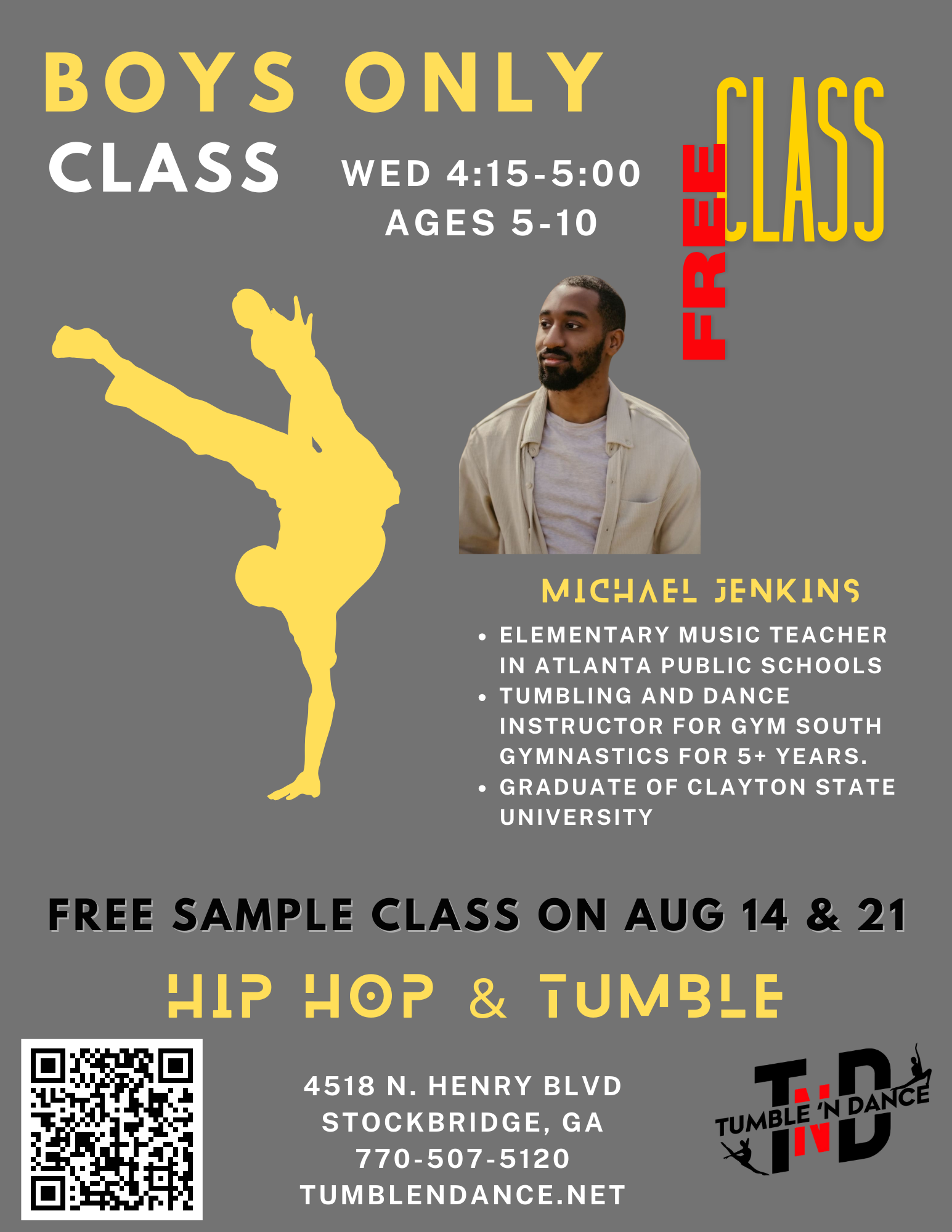 Black And Yellow Illustrated Break Dance Class Invitation Flyer.png